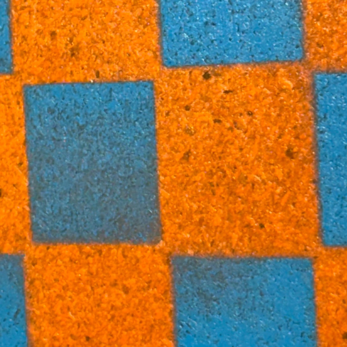 Orange & Blue - Painted Chess Board