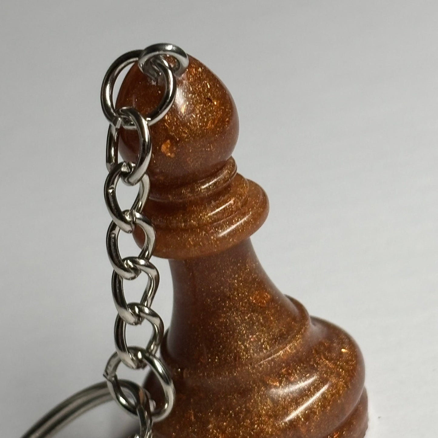 Bronze Bishop - Handmade Resin Keychain