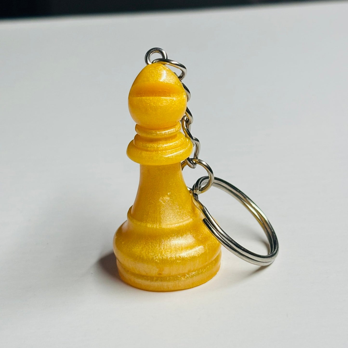 Yellow Bishop - Handmade Resin Keychain