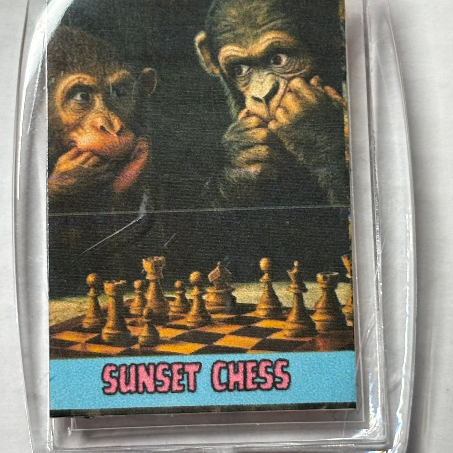 Chimp Blunder - Chess  Photo Keychain