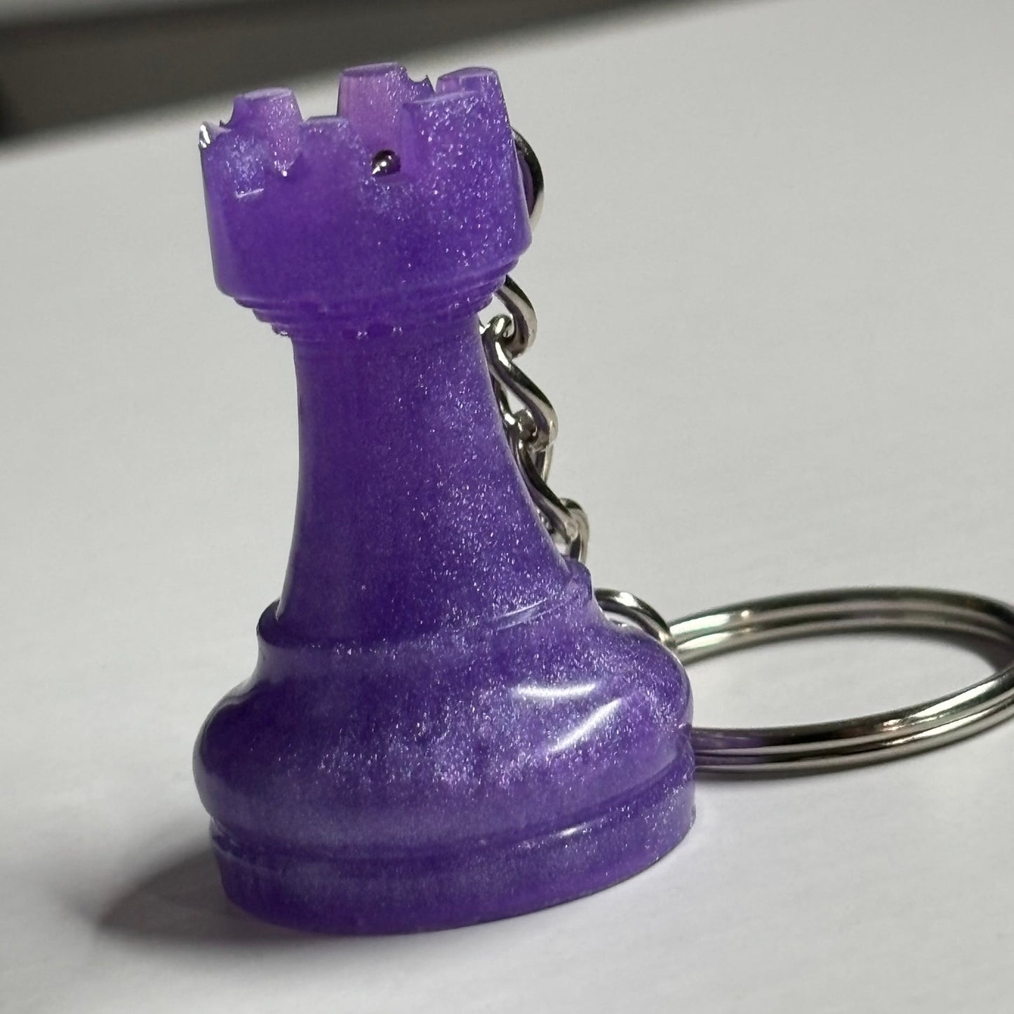 Solid Purple - Handmade Resin Keychain