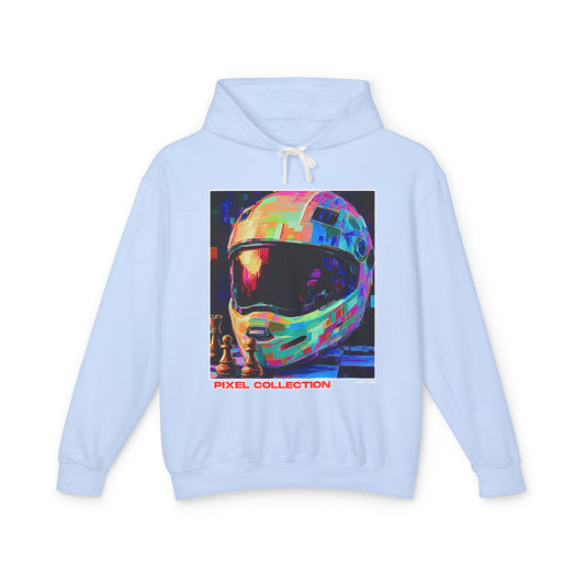Racers Helmet - Sky Blue Chess Hoodie