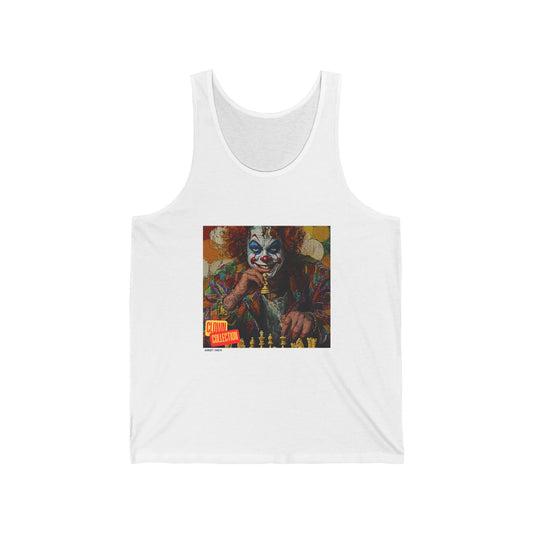 The Crazy Joke - White Chess Tank Top