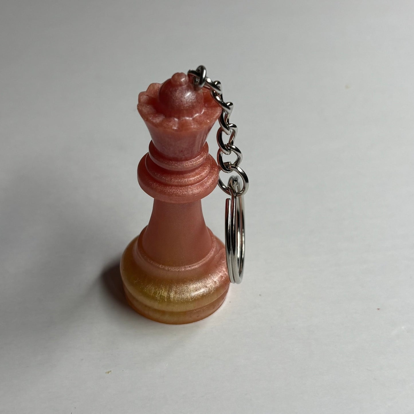 Peach Cream Queen - Handmade Resin Keychain