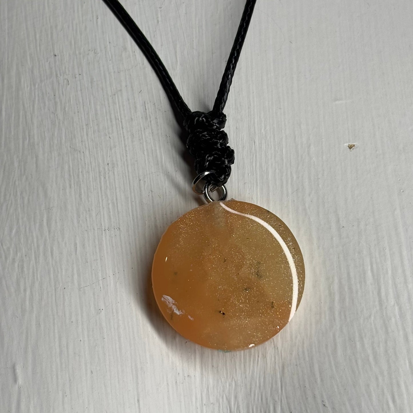 Banana Yellow Pawn - Handmade Resin Chess Necklace - Flat Edition