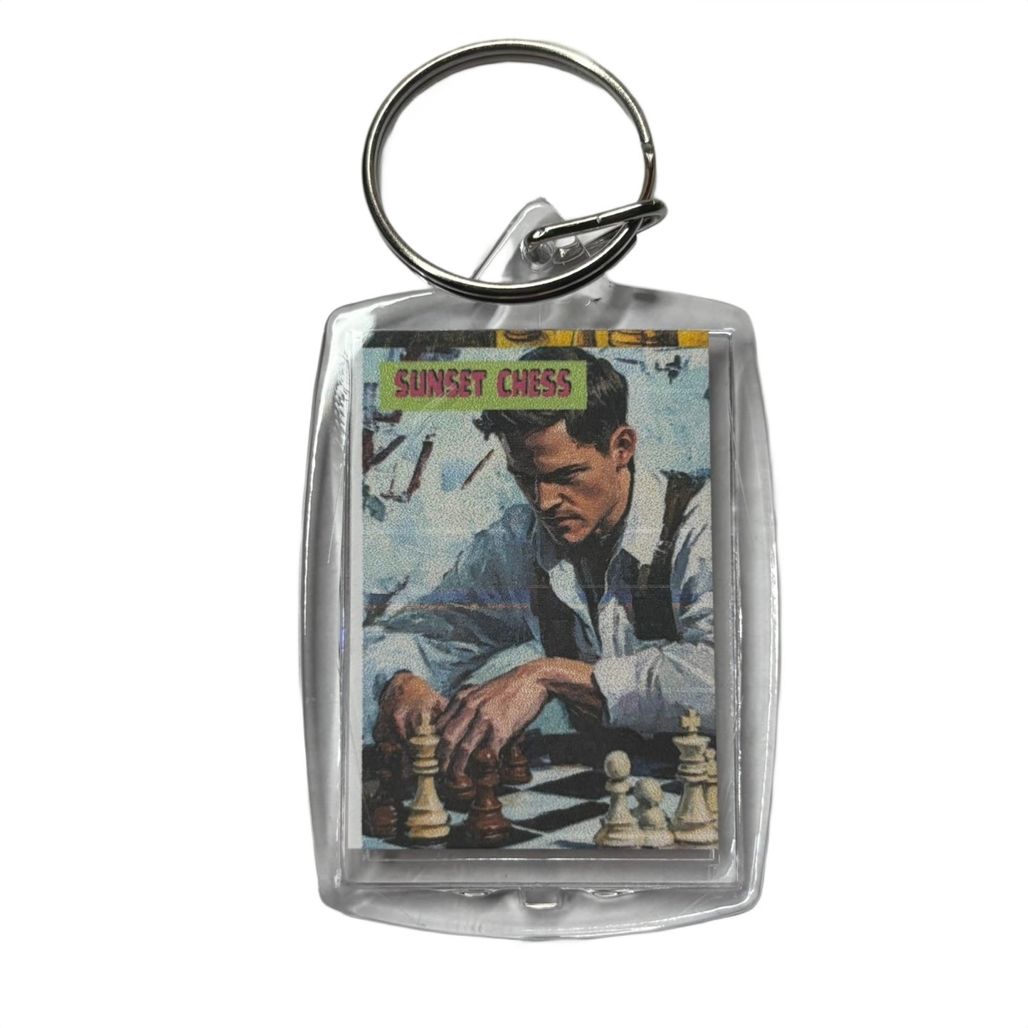 The Man - Chess  Photo Keychain