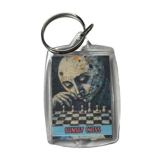 Moon Thinker - Chess  Photo Keychain