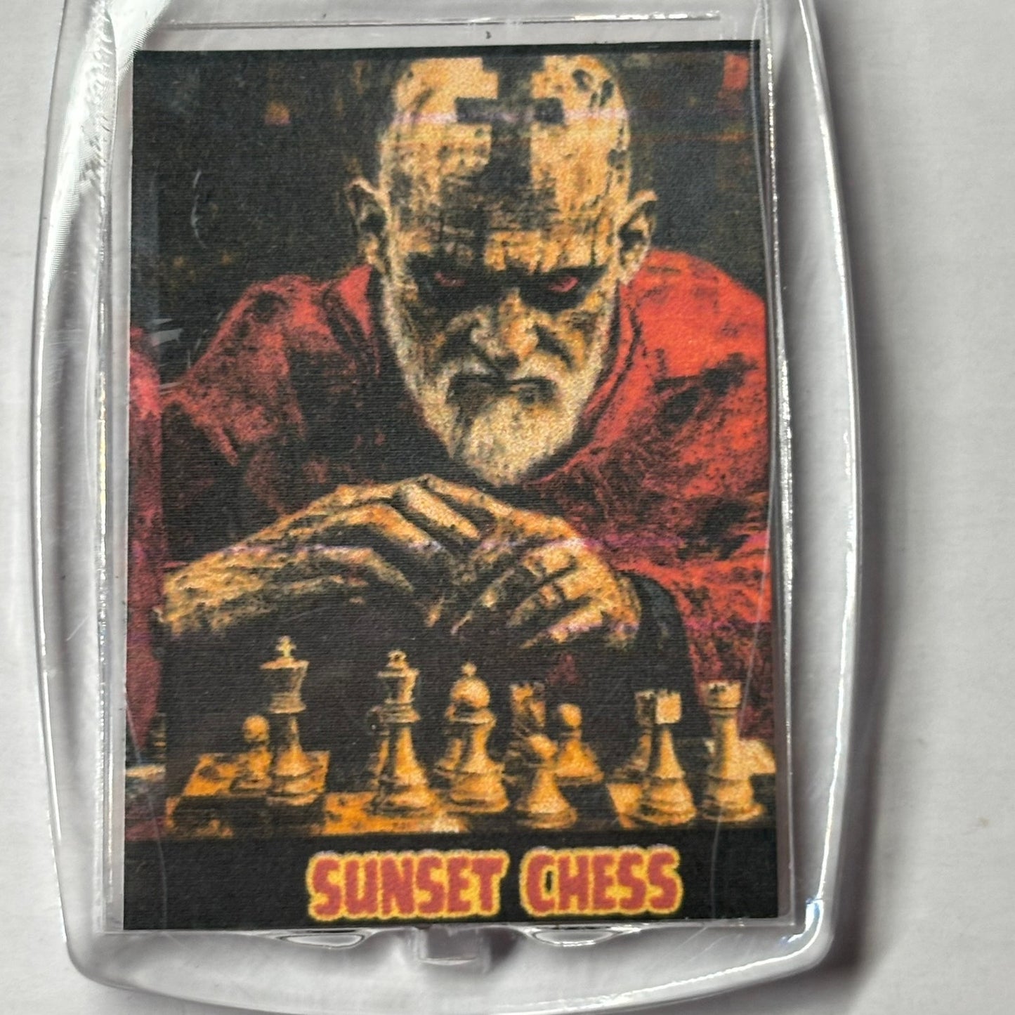 Bitter Man - Chess  Photo Keychain