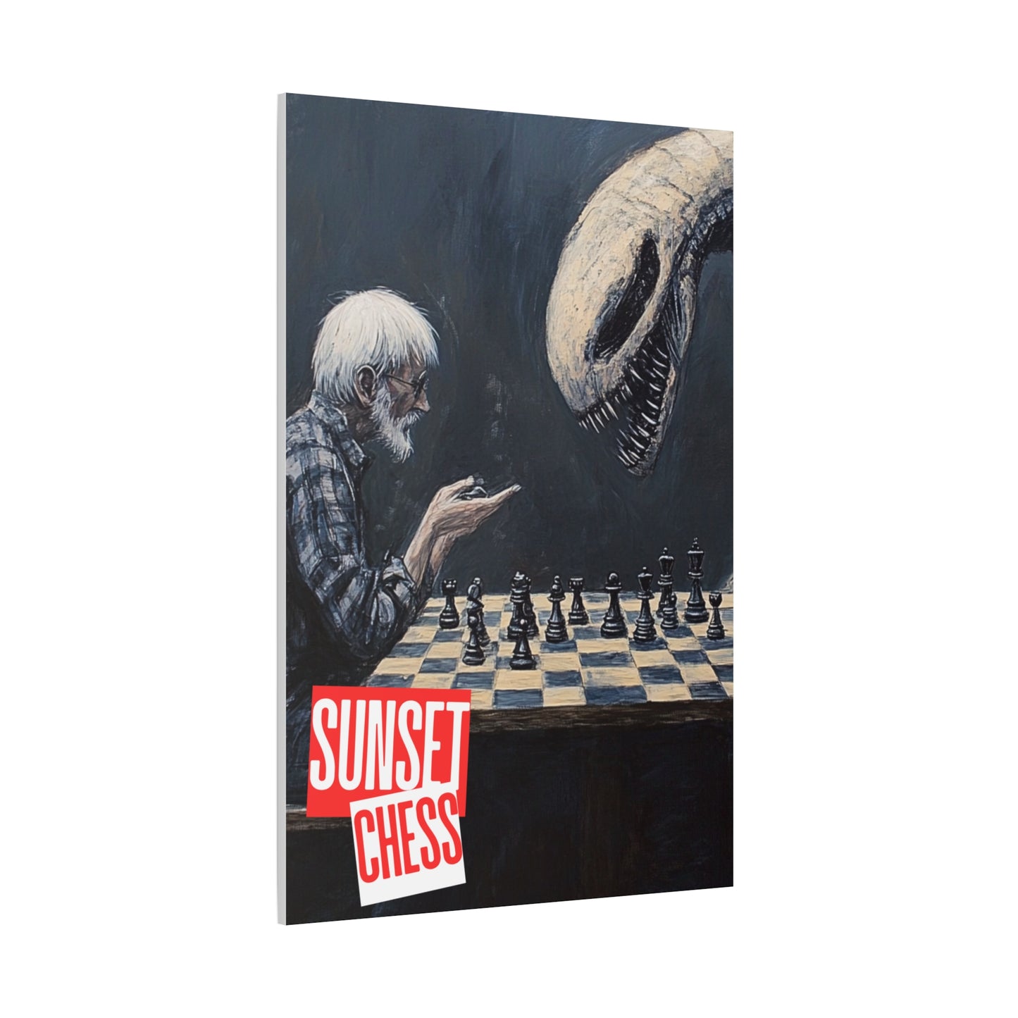 Beast Vs Man - Canvas Chess Print 40"x60"