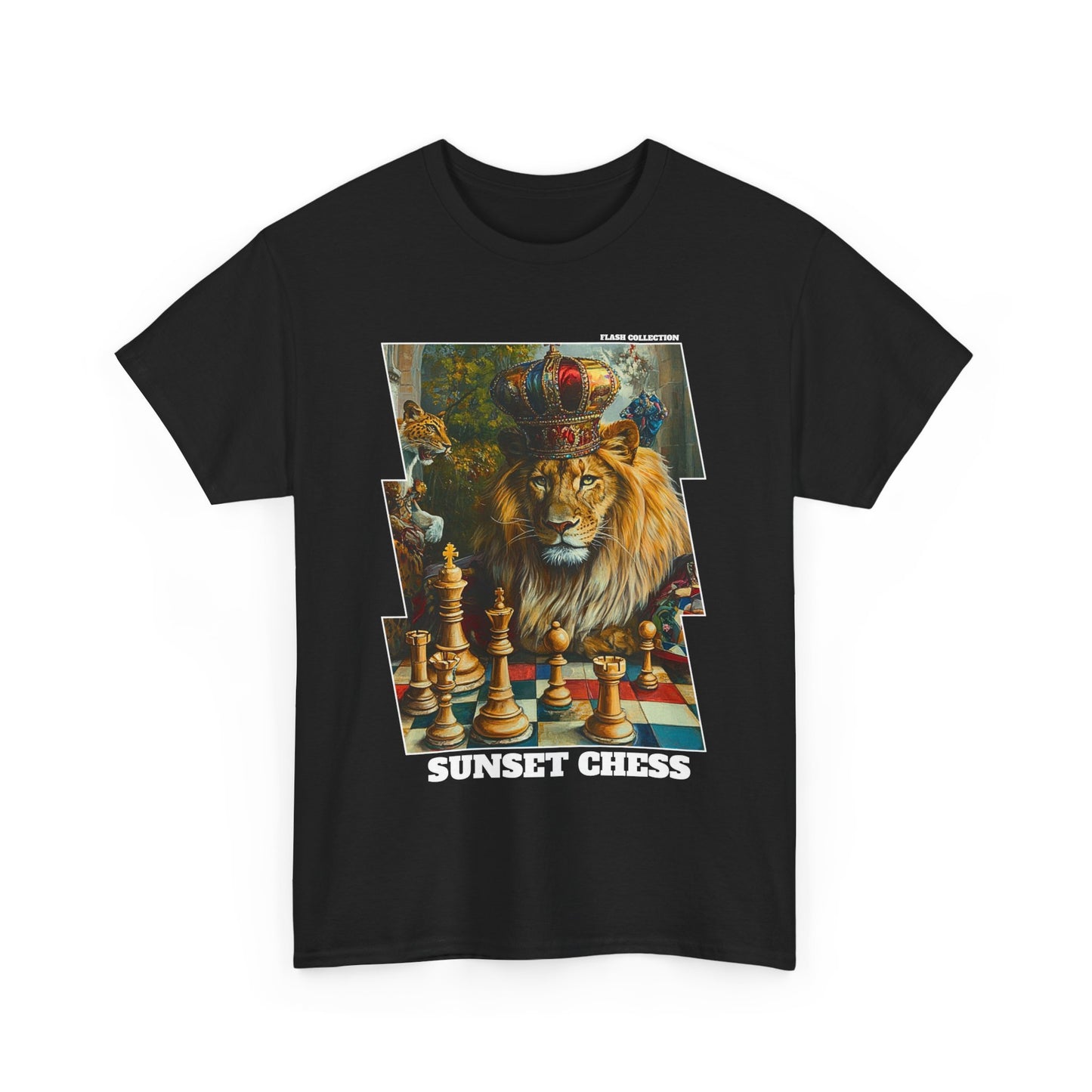 The King Lion - Black Chess T Shirt