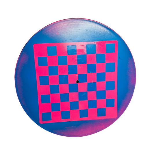 Blue & Pink - Vinyl Chess Board