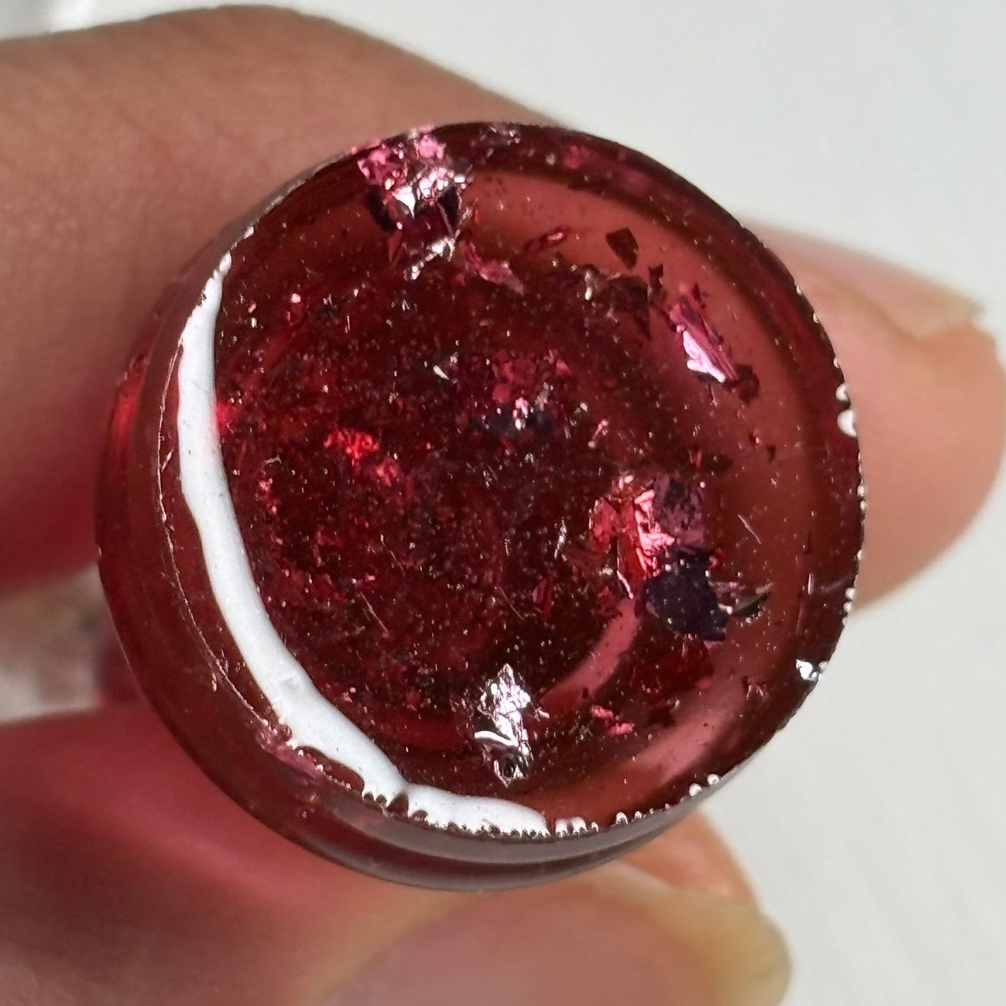 Red Crystal Pawn - Handmade Resin Chess Necklace