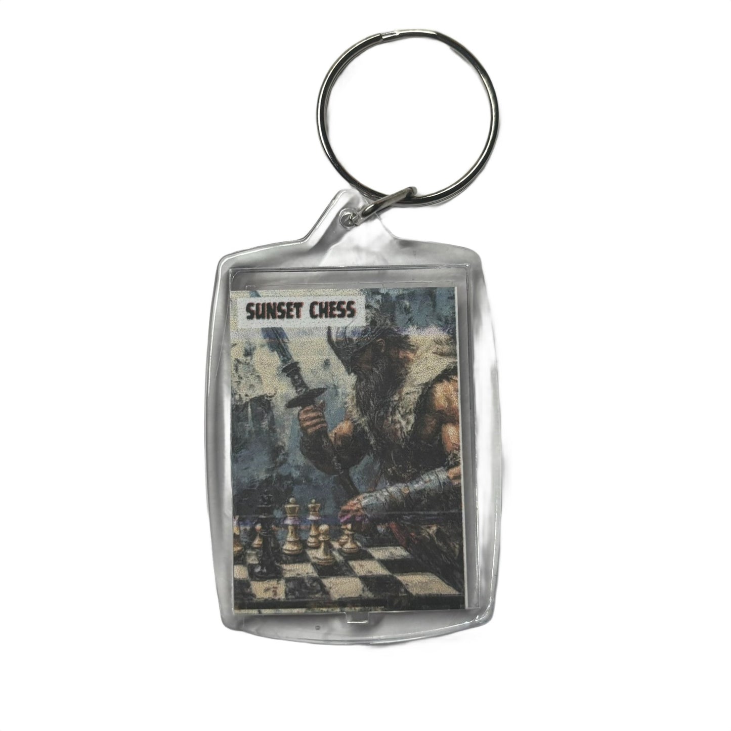 Brave Warrior - Chess  Photo Keychain
