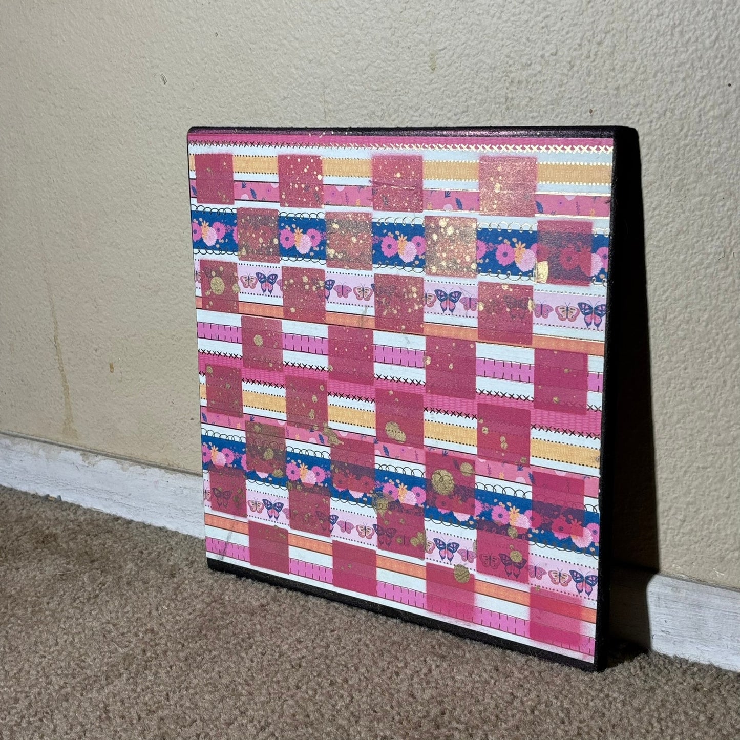 Gold Shine Pink - Scrapbook Chess Board