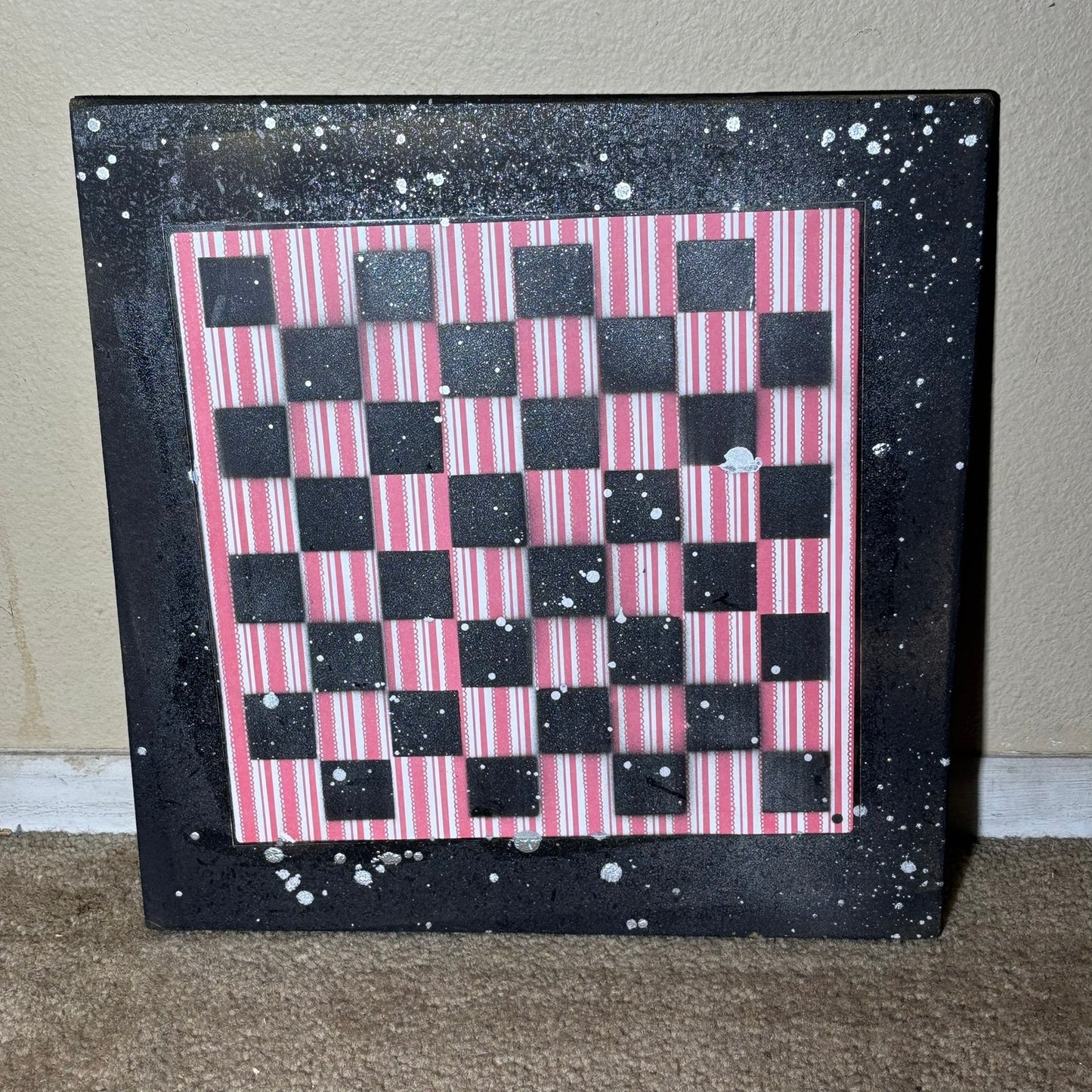Vintage Lines - Large Scrapbook Chess Board
