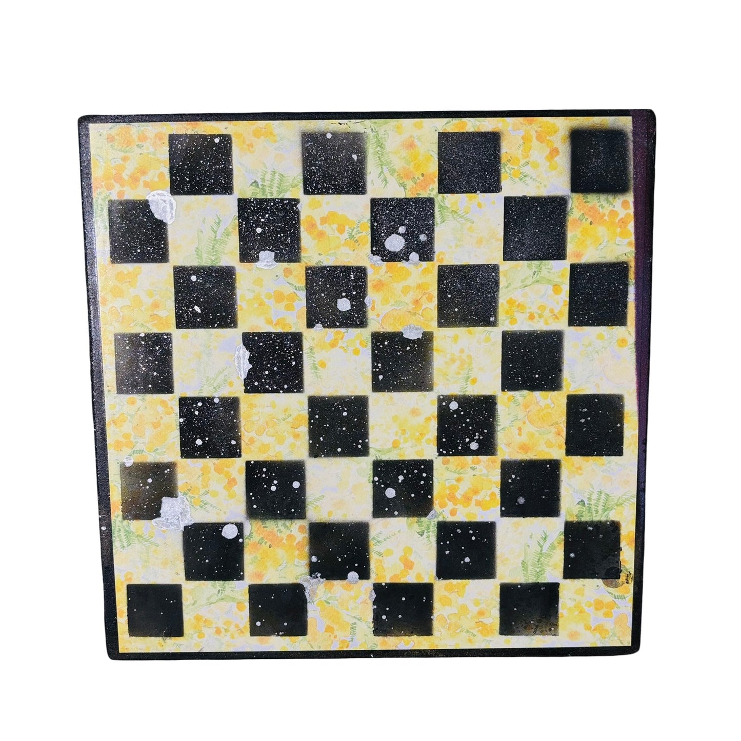 Yellow Flowers - Scrapbook Chess Board