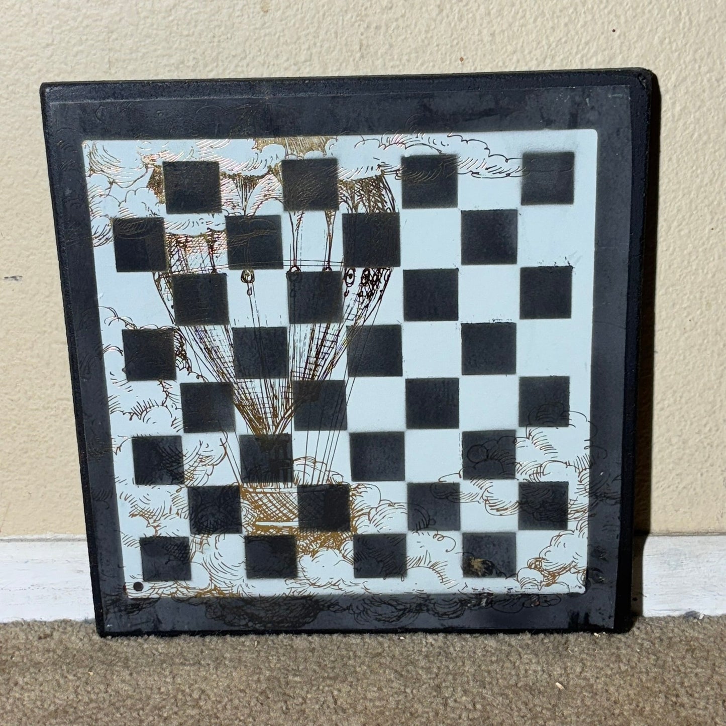 Golden Skies - Scrapbook Chess Board