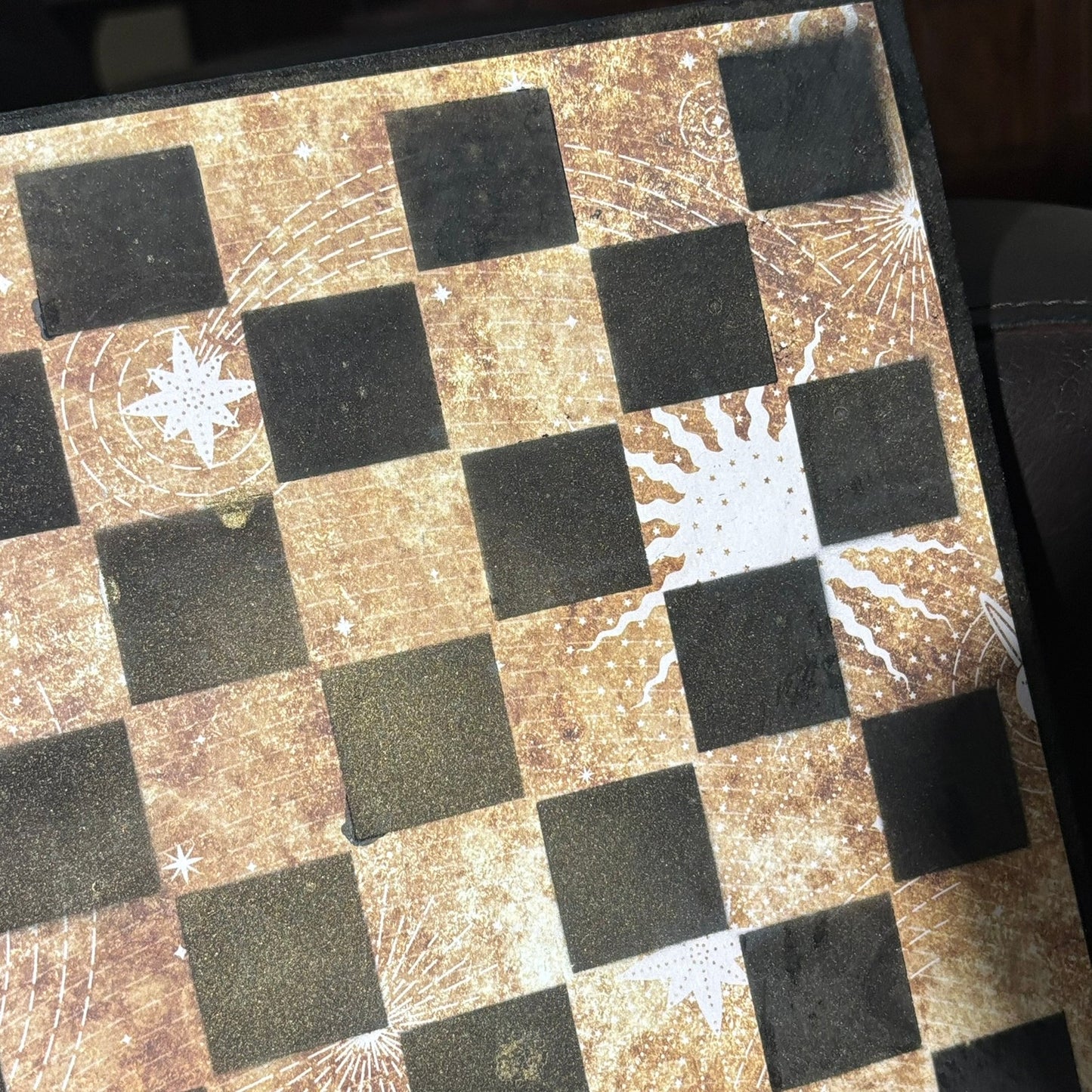 Golden Sun - Scrapbook Chess Board