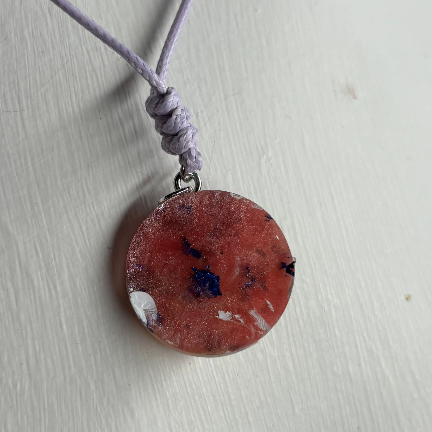 Pink Royal King - Handmade Resin Chess Necklace