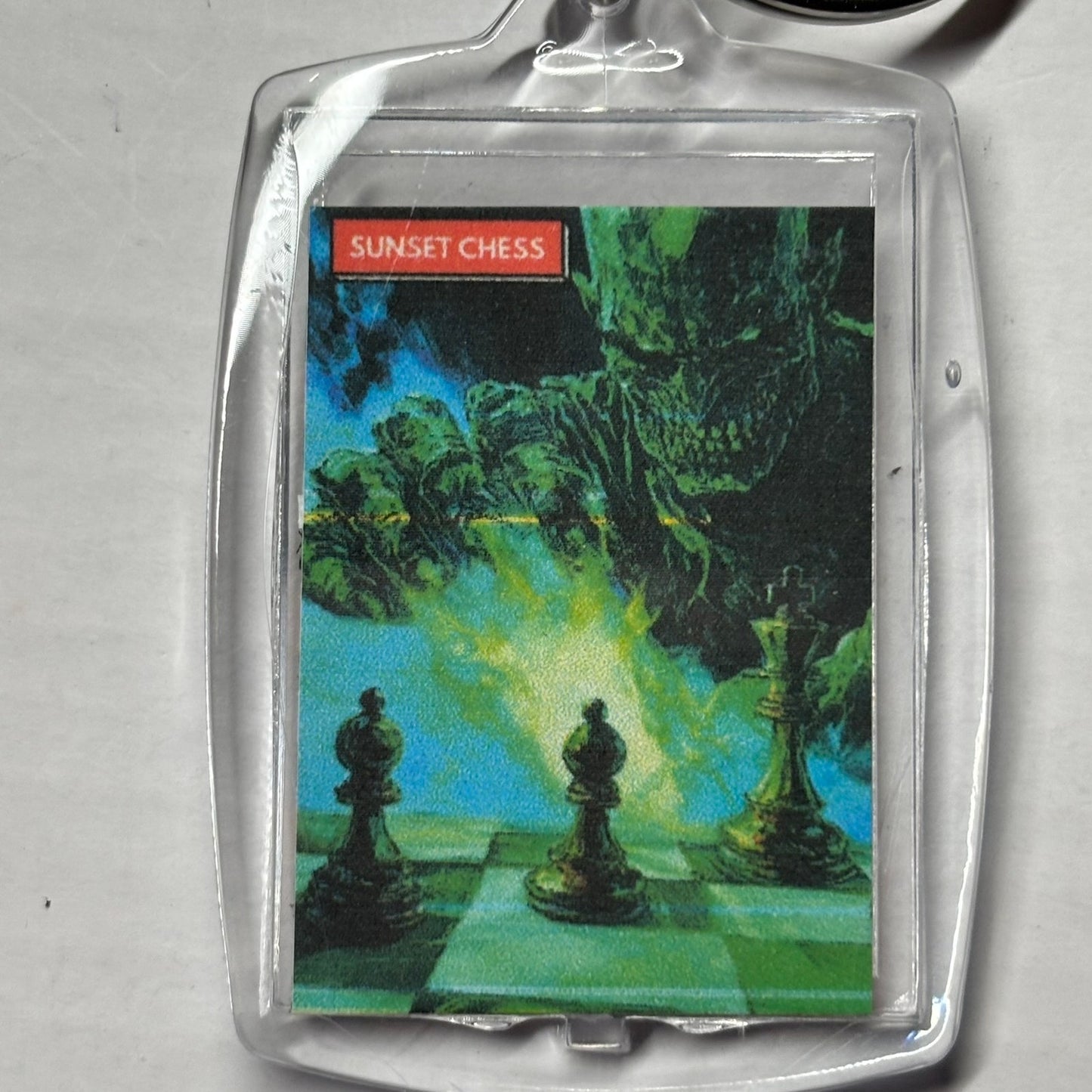Green Lagoon - Chess  Photo Keychain