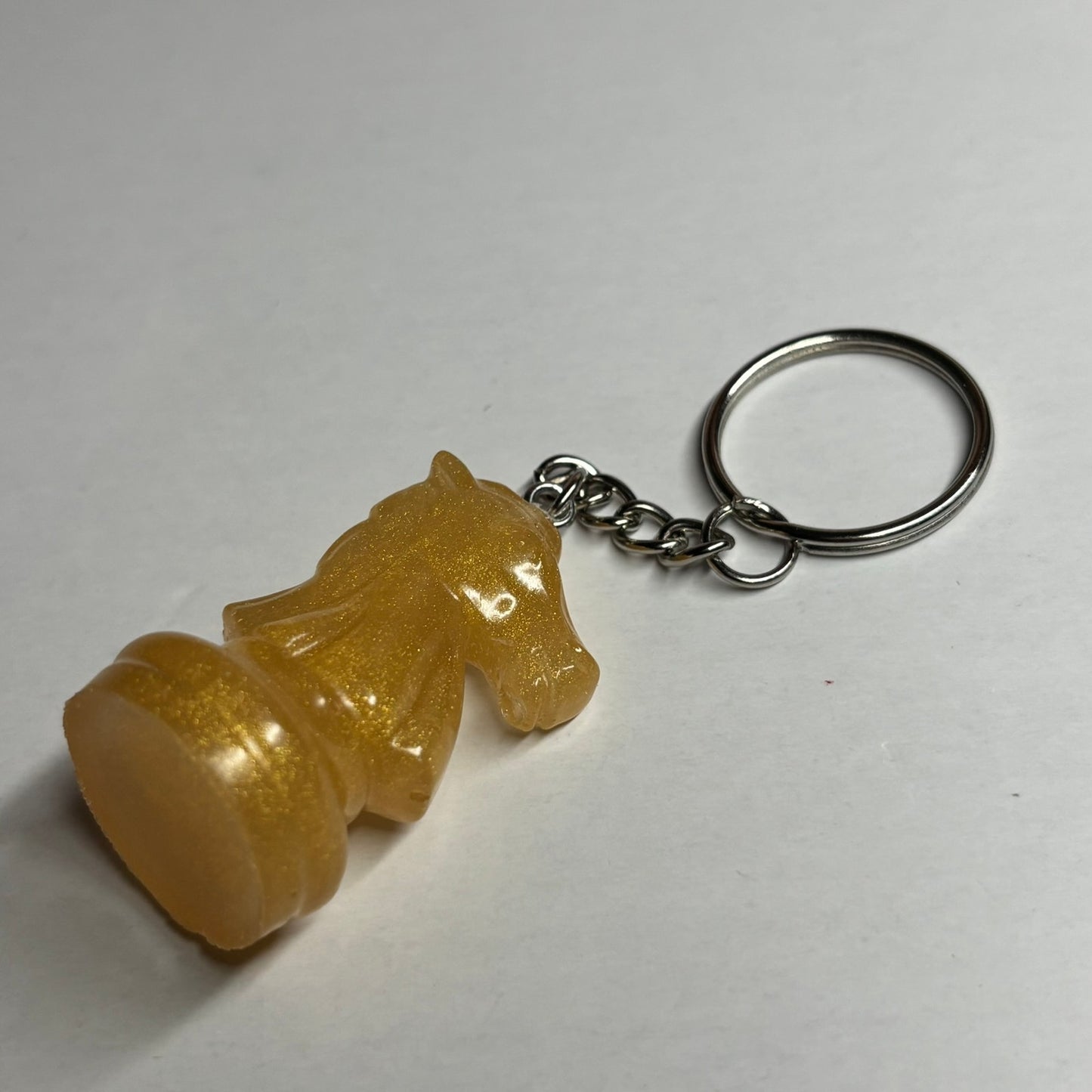 Simple Yellow Knight - Handmade Resin Keychain