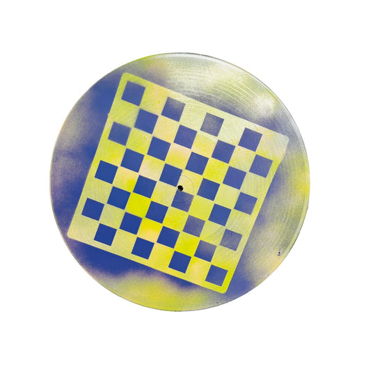 Purple Green Mist - Vinyl Chess Board