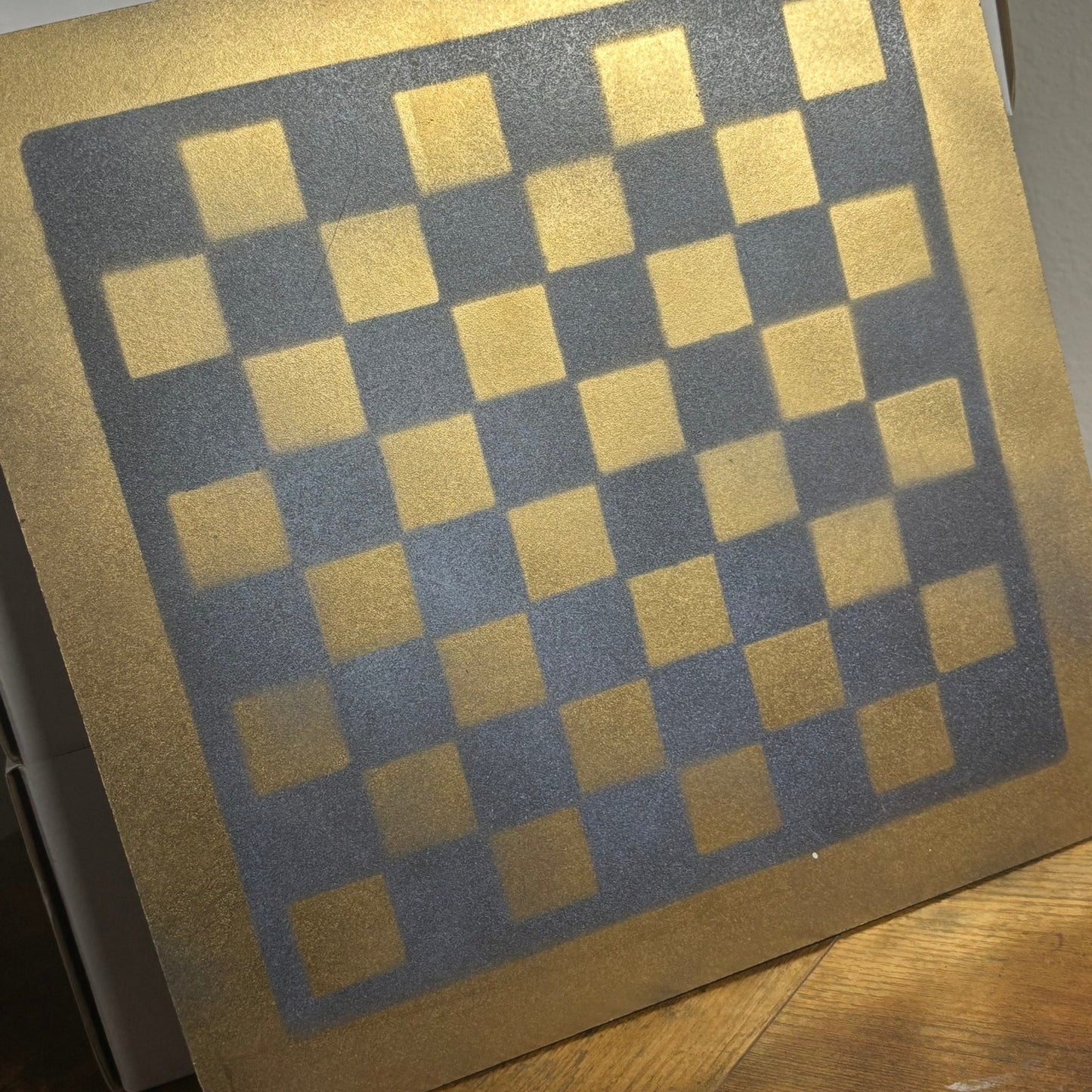 Simple Gold - Painted Chess Board