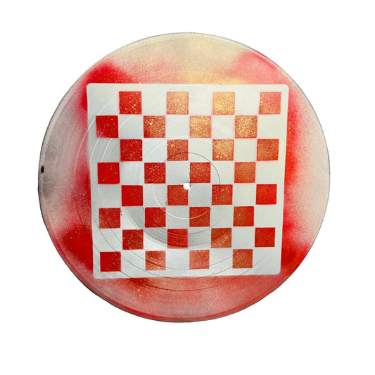 Chrome Red - Vinyl Chess Board