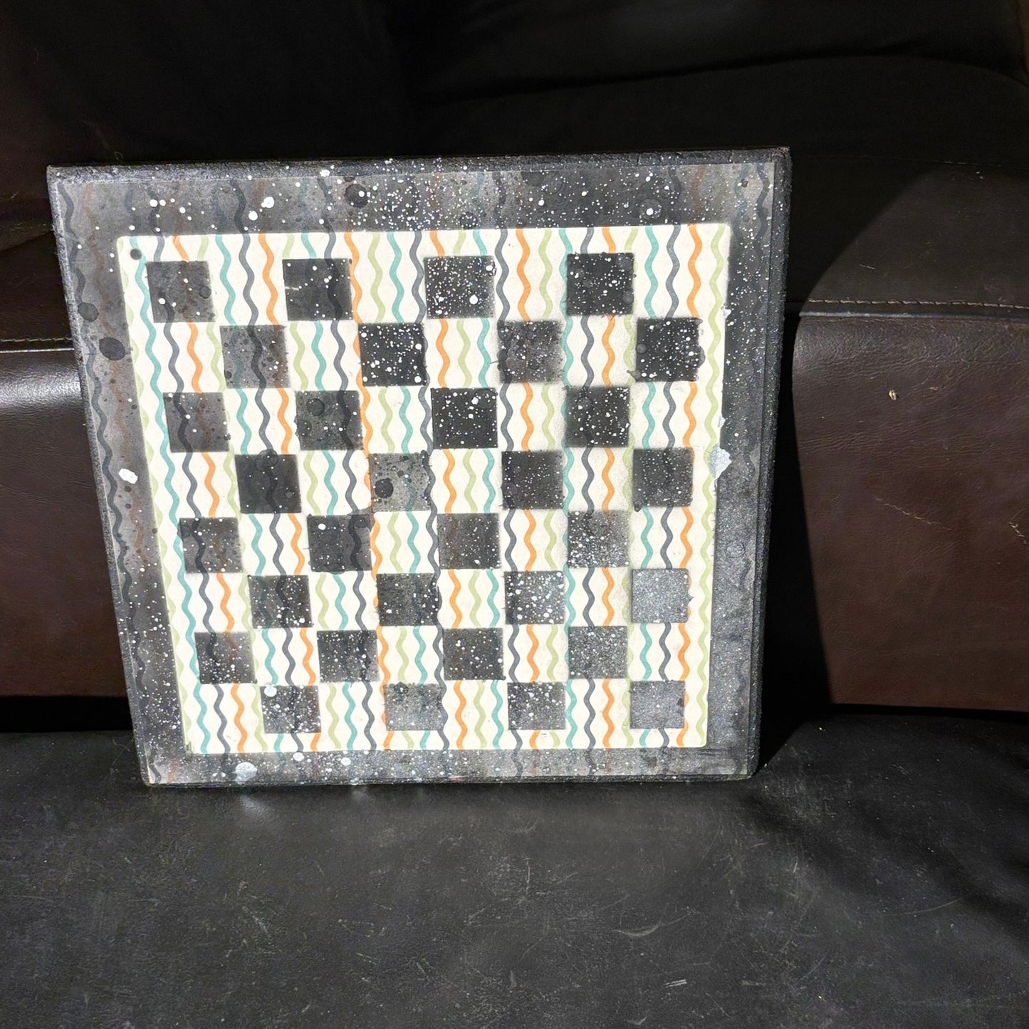 Good Vibes Pattern - Scrapbook Chess Board