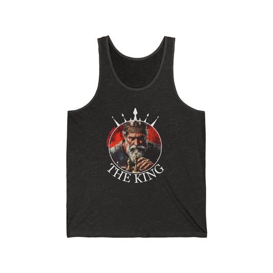 Wisdom Of The King - Charcoal Black Tank Top