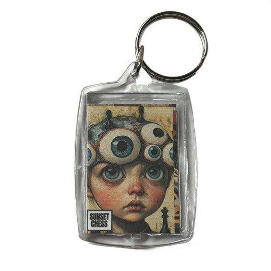 Eye Balls - Chess  Photo Keychain