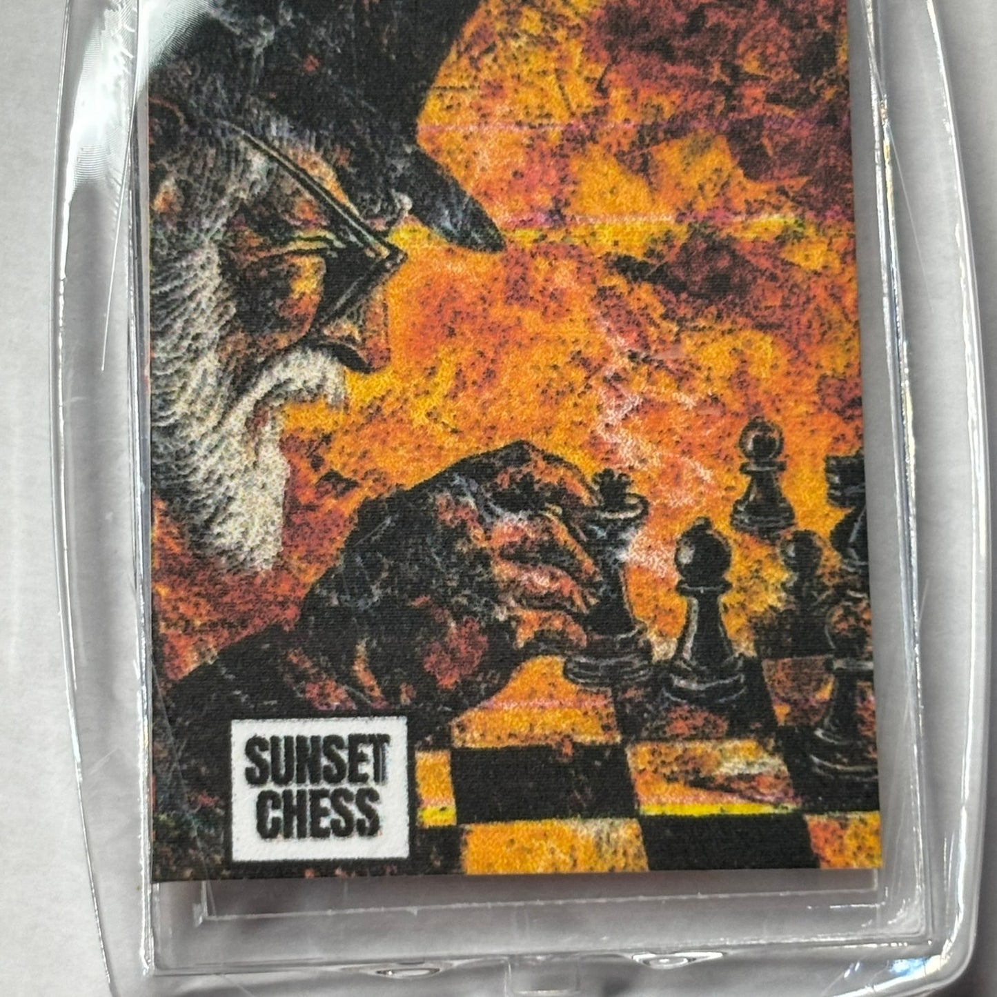 Fire Ignites - Chess  Photo Keychain