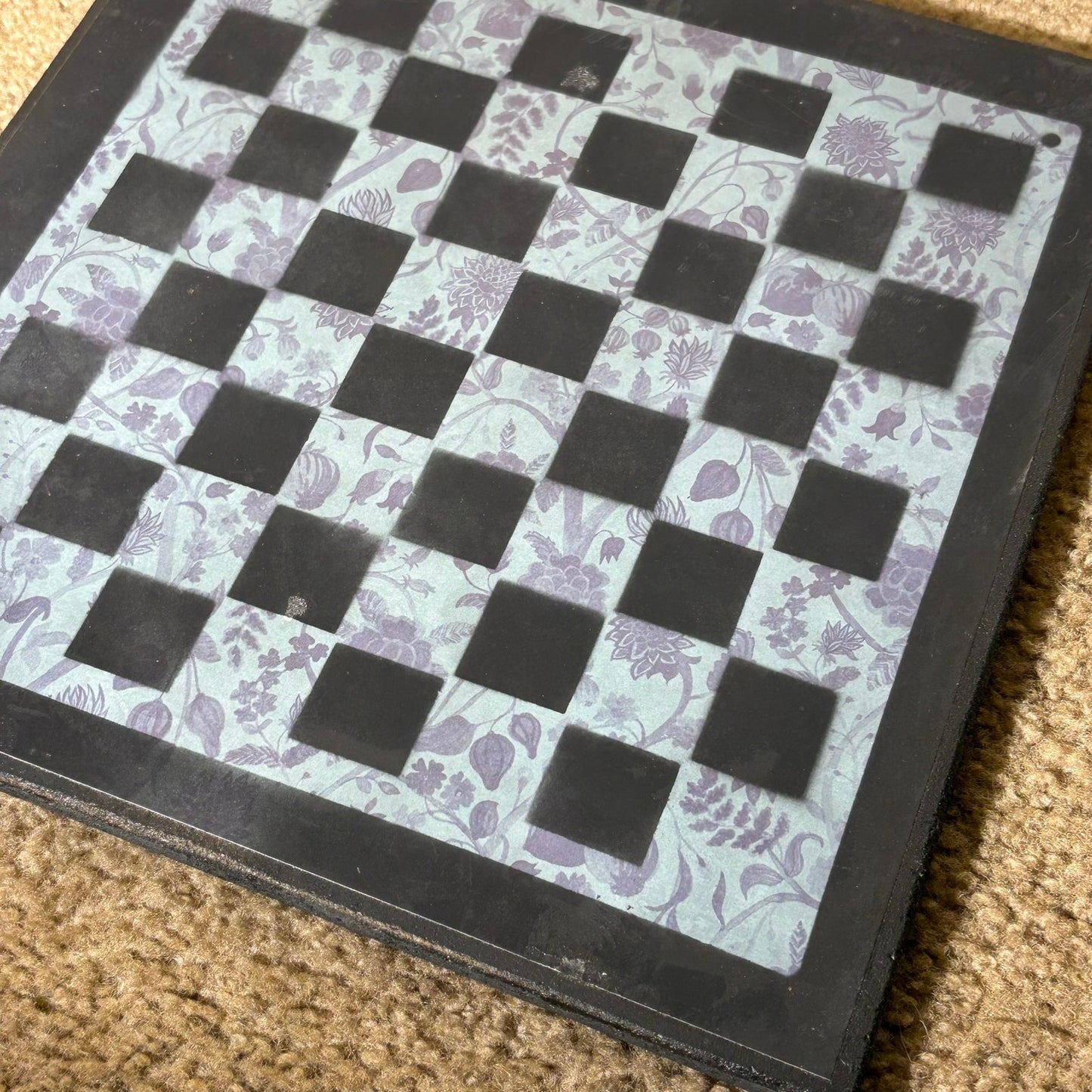 Soft Green - Scrapbook Chess Board