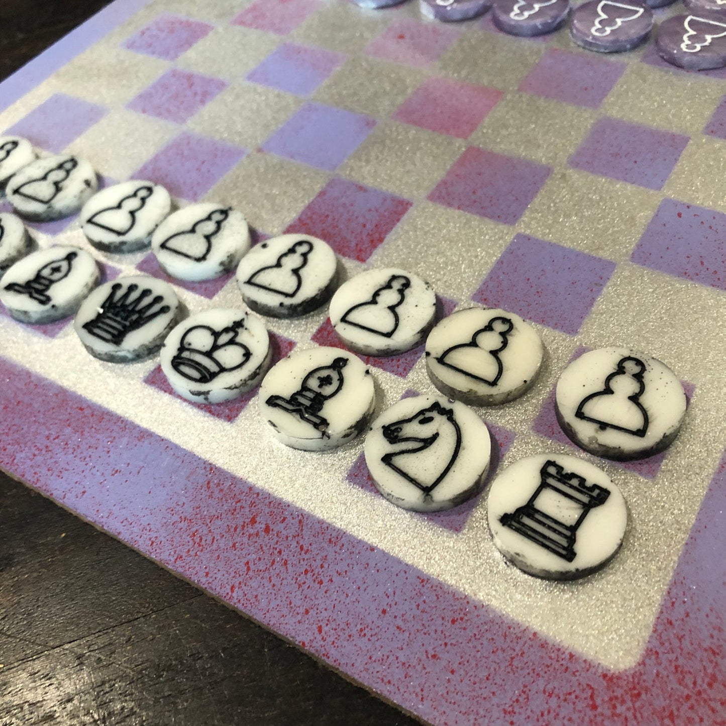 Slush Purple - Painted Chess Set