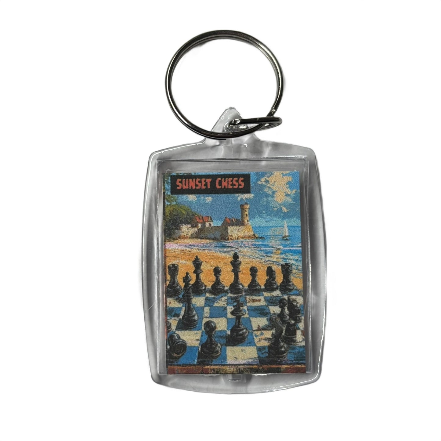 Vacation - Chess  Photo Keychain