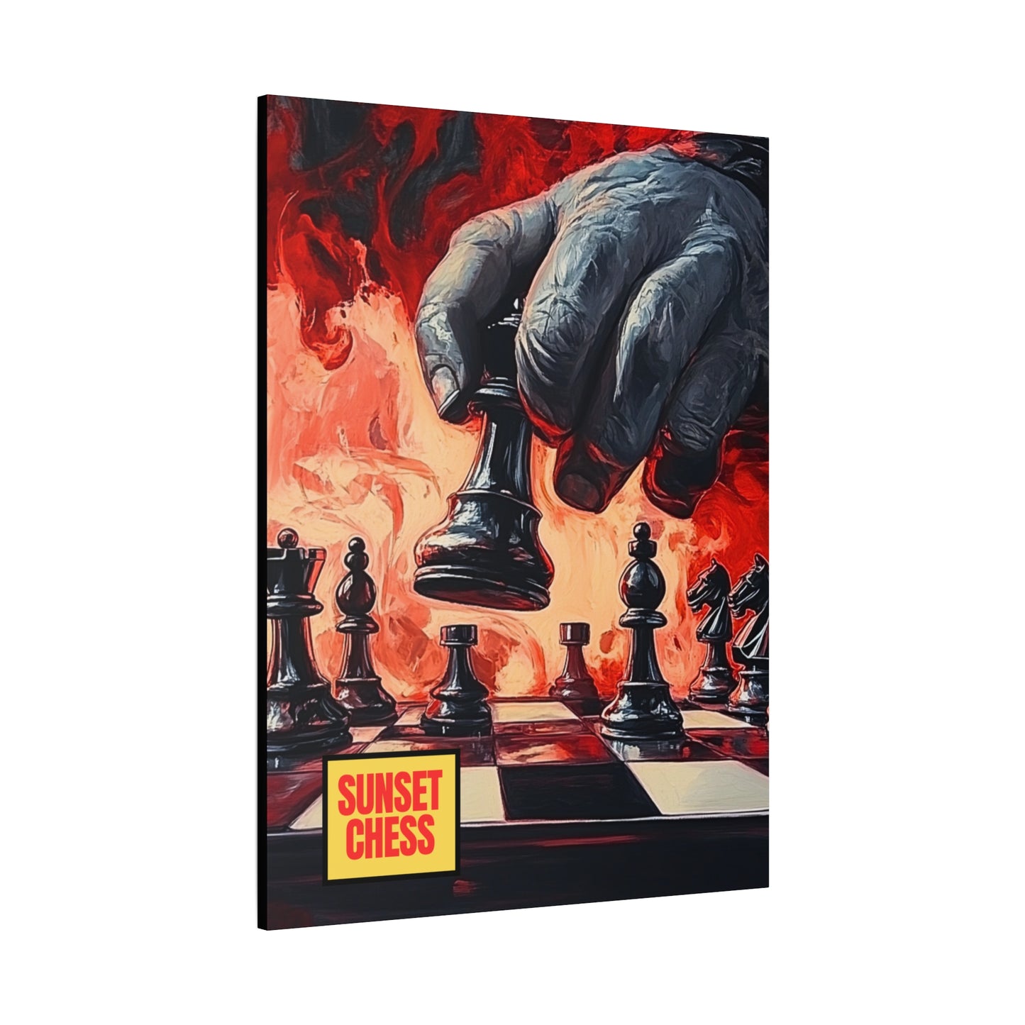 Amidst The Chaos - Canvas Chess Print 36"x48"