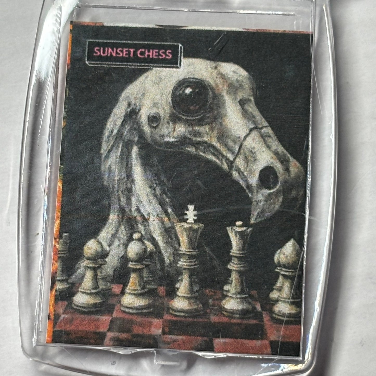 Bone Dino - Chess  Photo Keychain