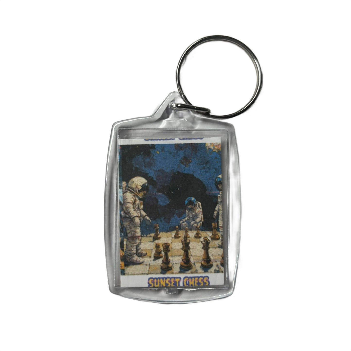 Space Adventures - Chess  Photo Keychain