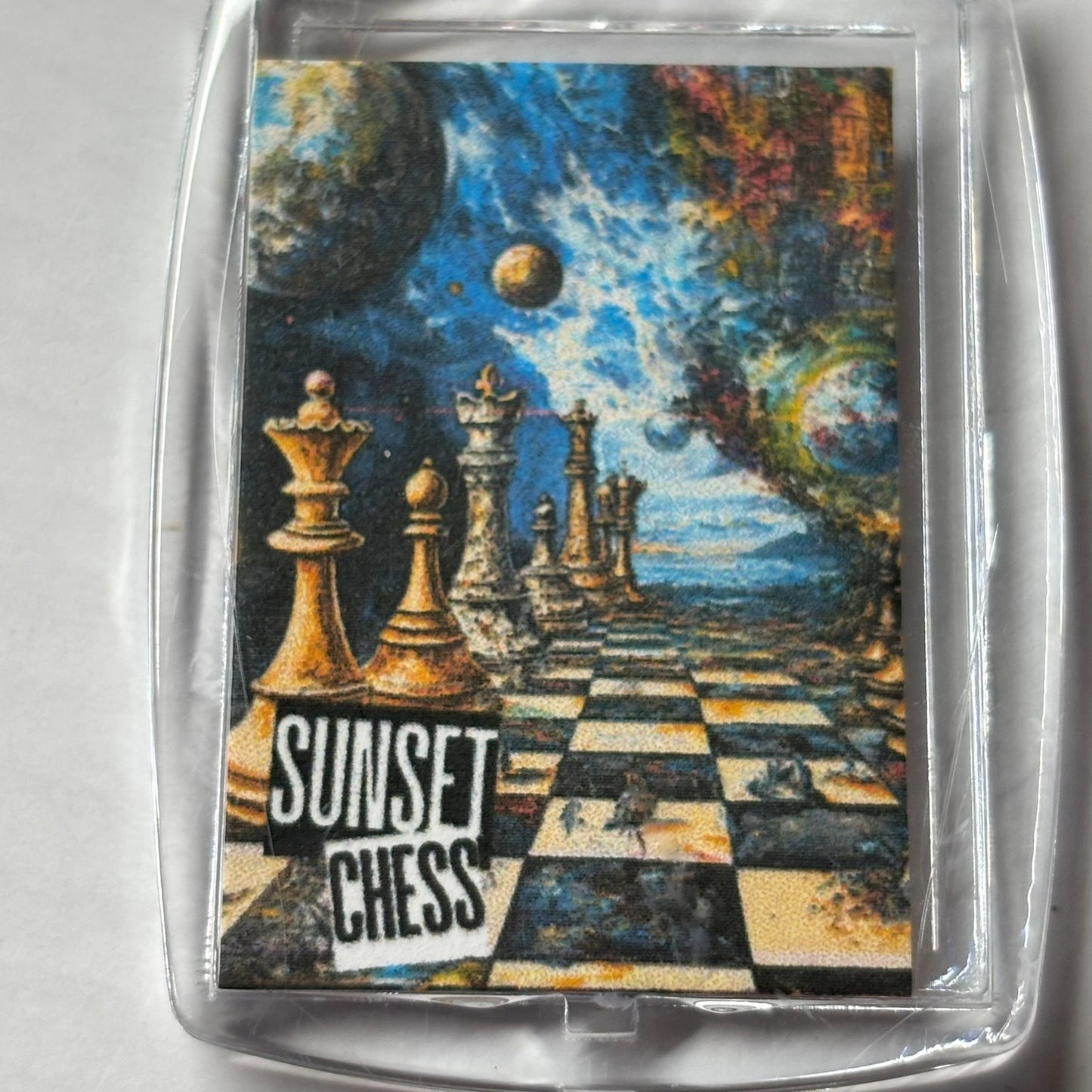 Void of Space - Chess  Photo Keychain