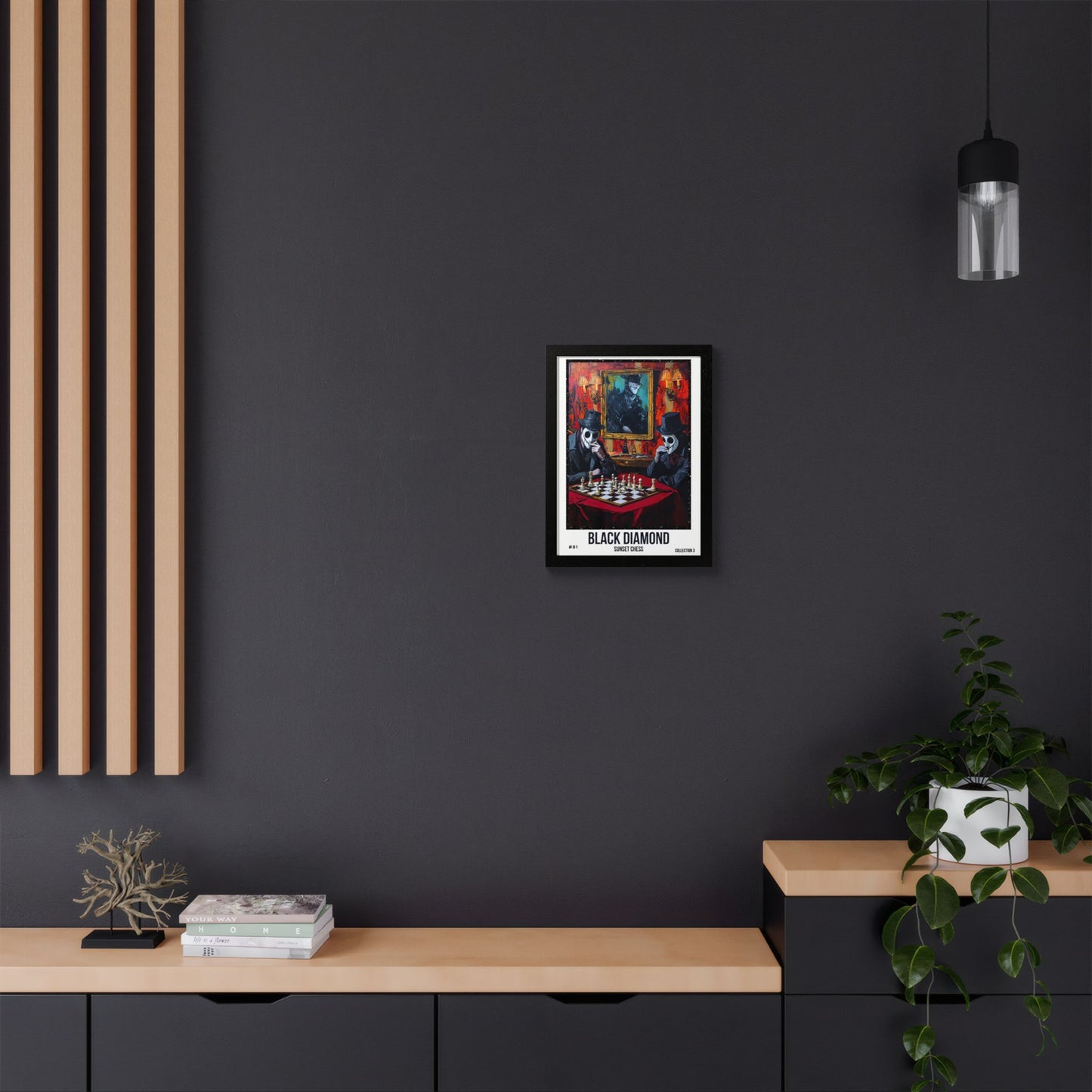 Black Diamond - Collection 3 Card #81 - Sunset Card Poster Framed 12"x16"