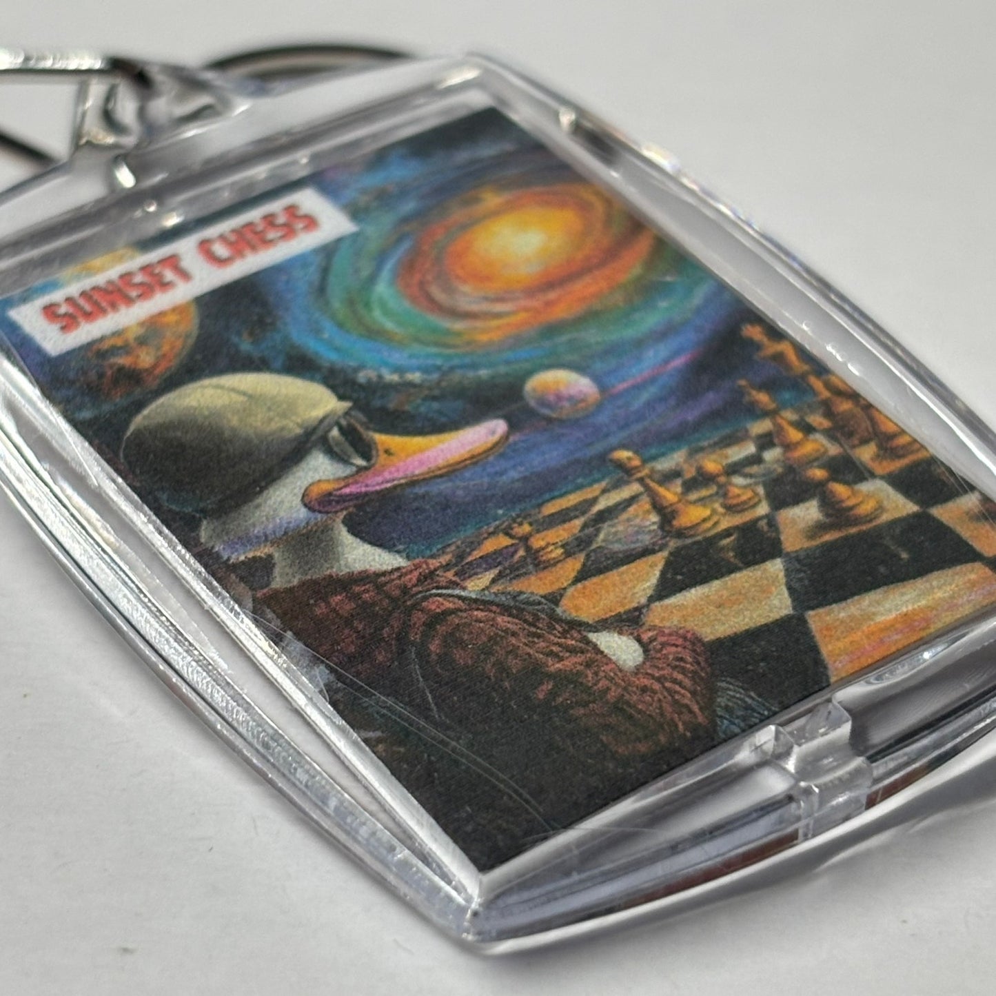 Duck Universe - Chess  Photo Keychain