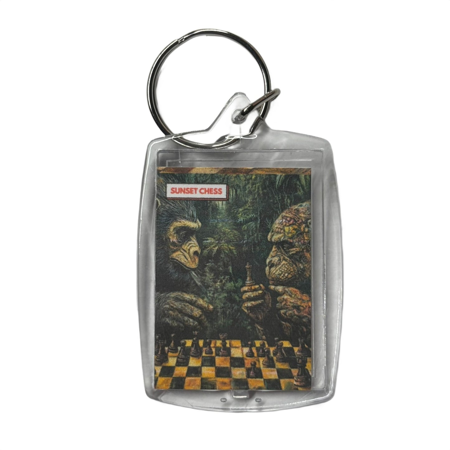 Jungle Games - Chess  Photo Keychain