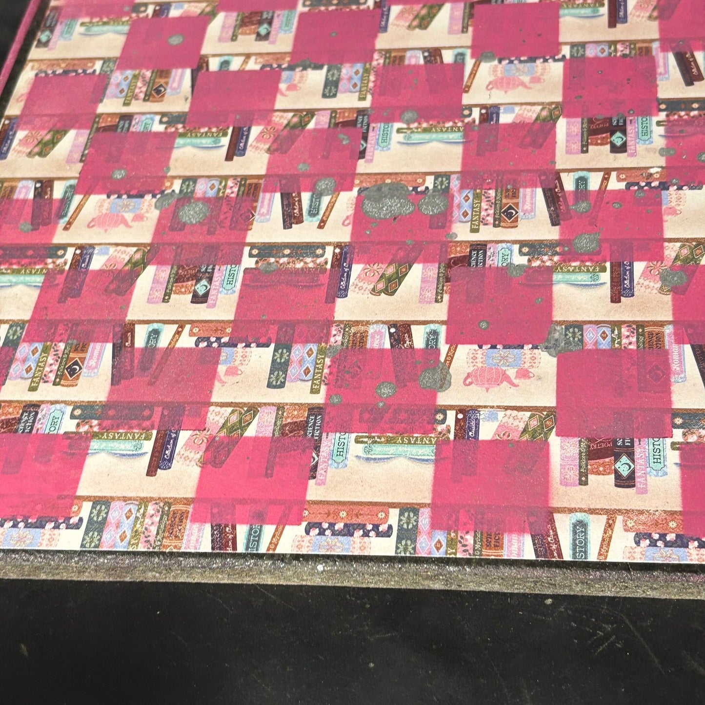 Pink Library - Scrapbook Chess Board