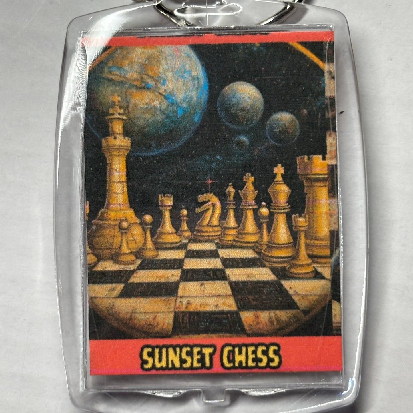 The Space - Chess  Photo Keychain