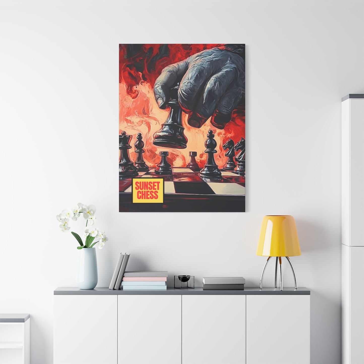 Amidst The Chaos - Canvas Chess Print 36"x48"