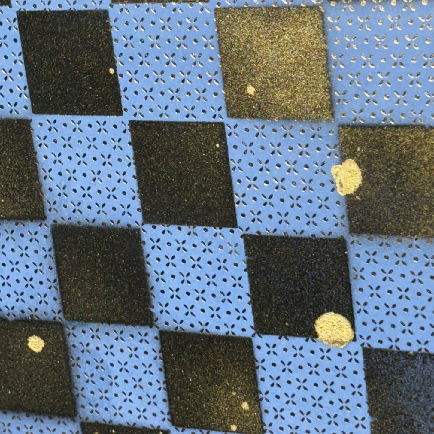 Golden Blue Pattern - Large Scrapbook Chess Board