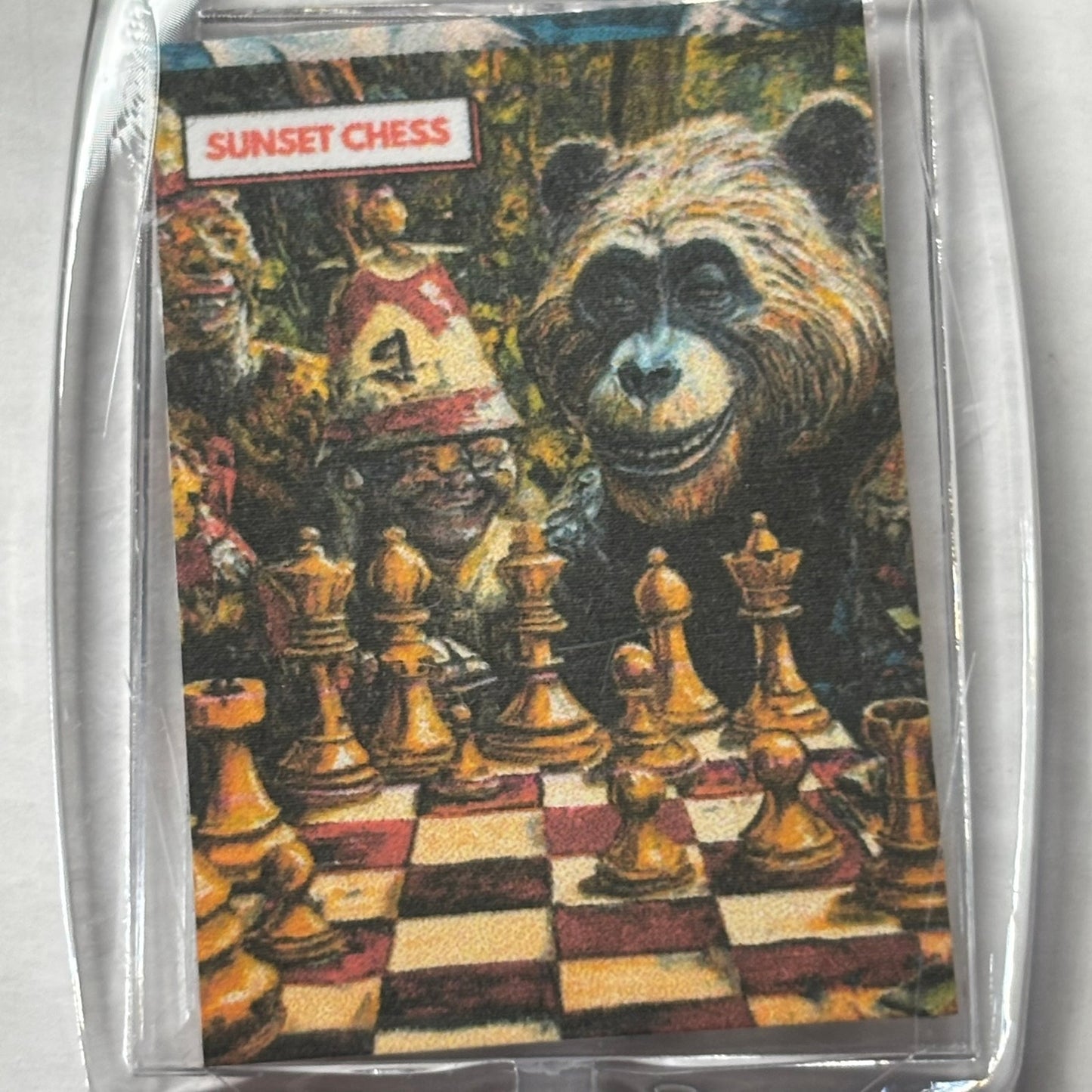 Nature Friends - Chess  Photo Keychain