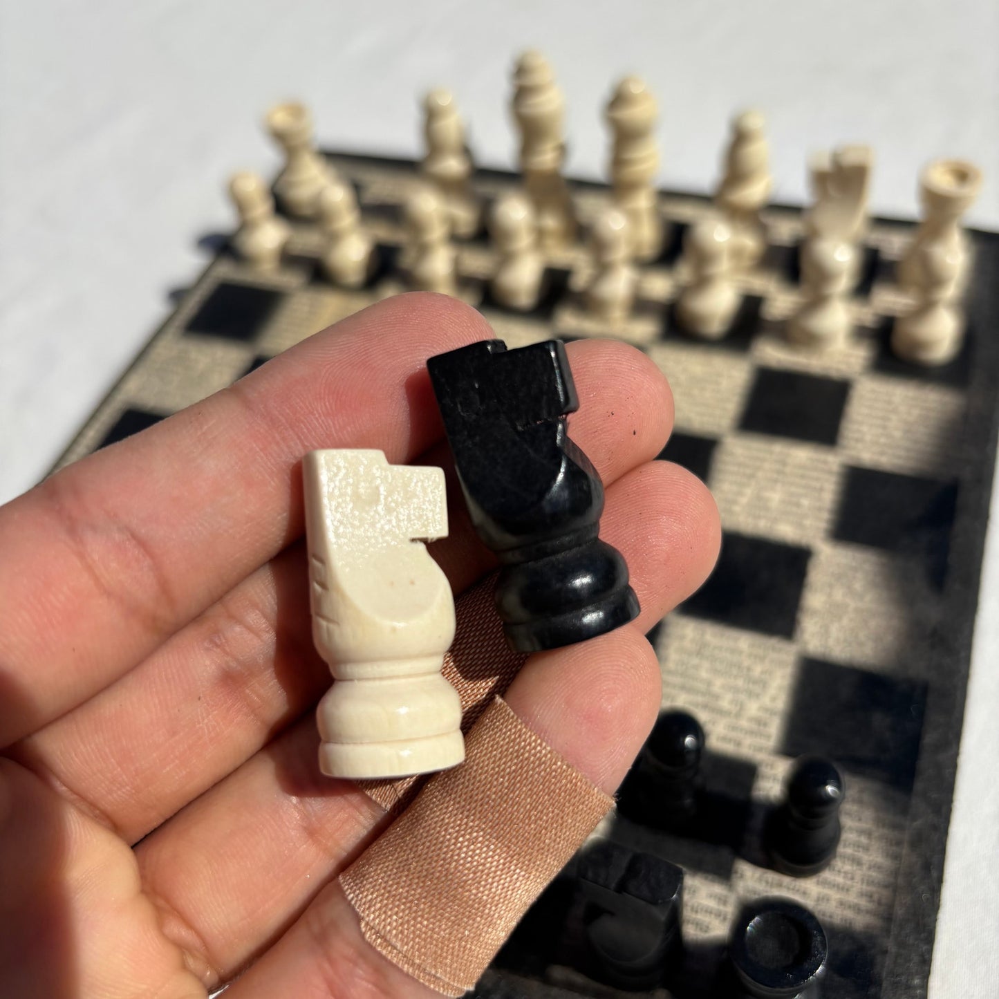 Vintage Words - Scrapbook Chess Set
