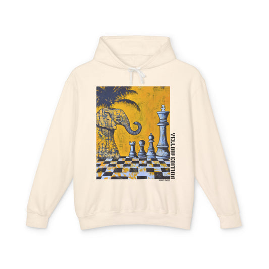 African Elephant - Cream Chess Hoodie