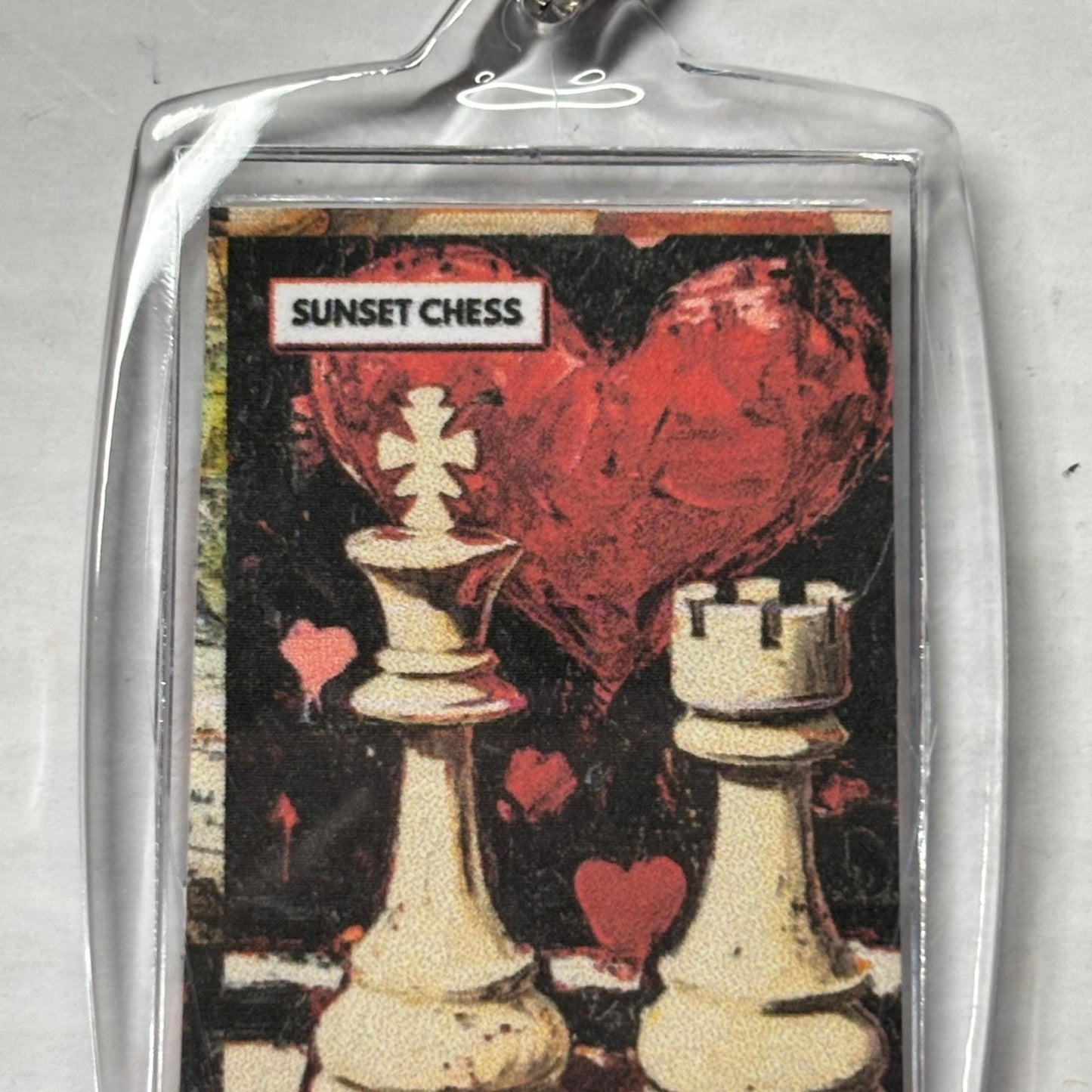 The Heart - Chess  Photo Keychain
